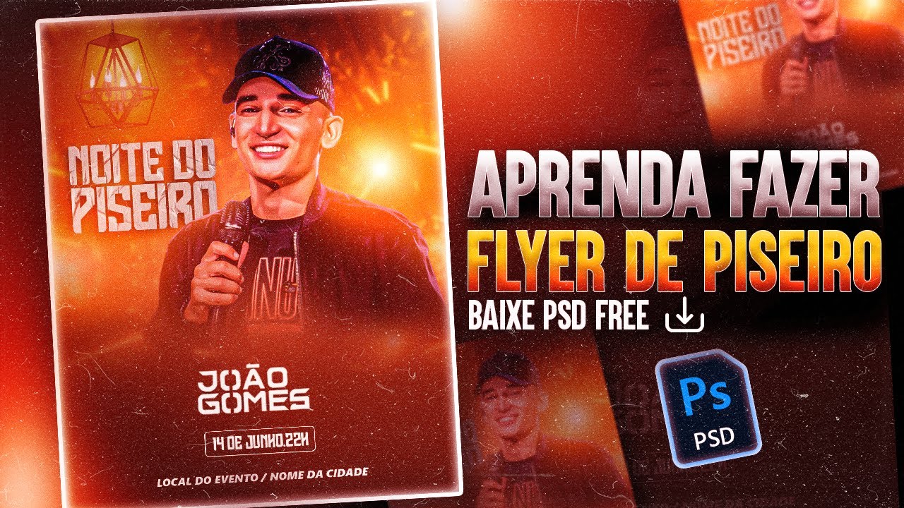 Como Fazer Um Flyer De Piseiro Passo A Passo + Psd Grátis