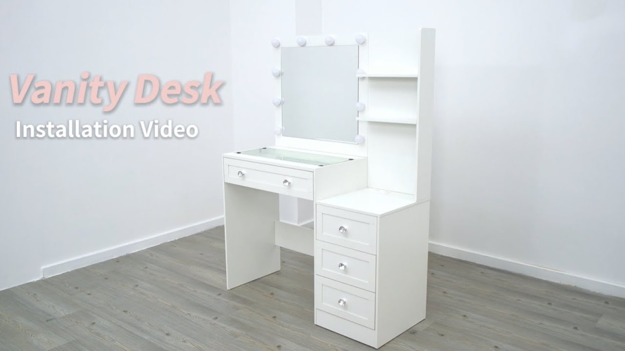 How to install this makeup vanity EH1001V3 ?