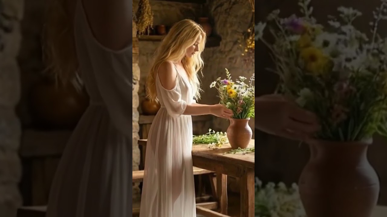 Quiet Medieval Kitchen Ambience ✨#medievalambience #fantasy #cinematicai #fairytales #shorts