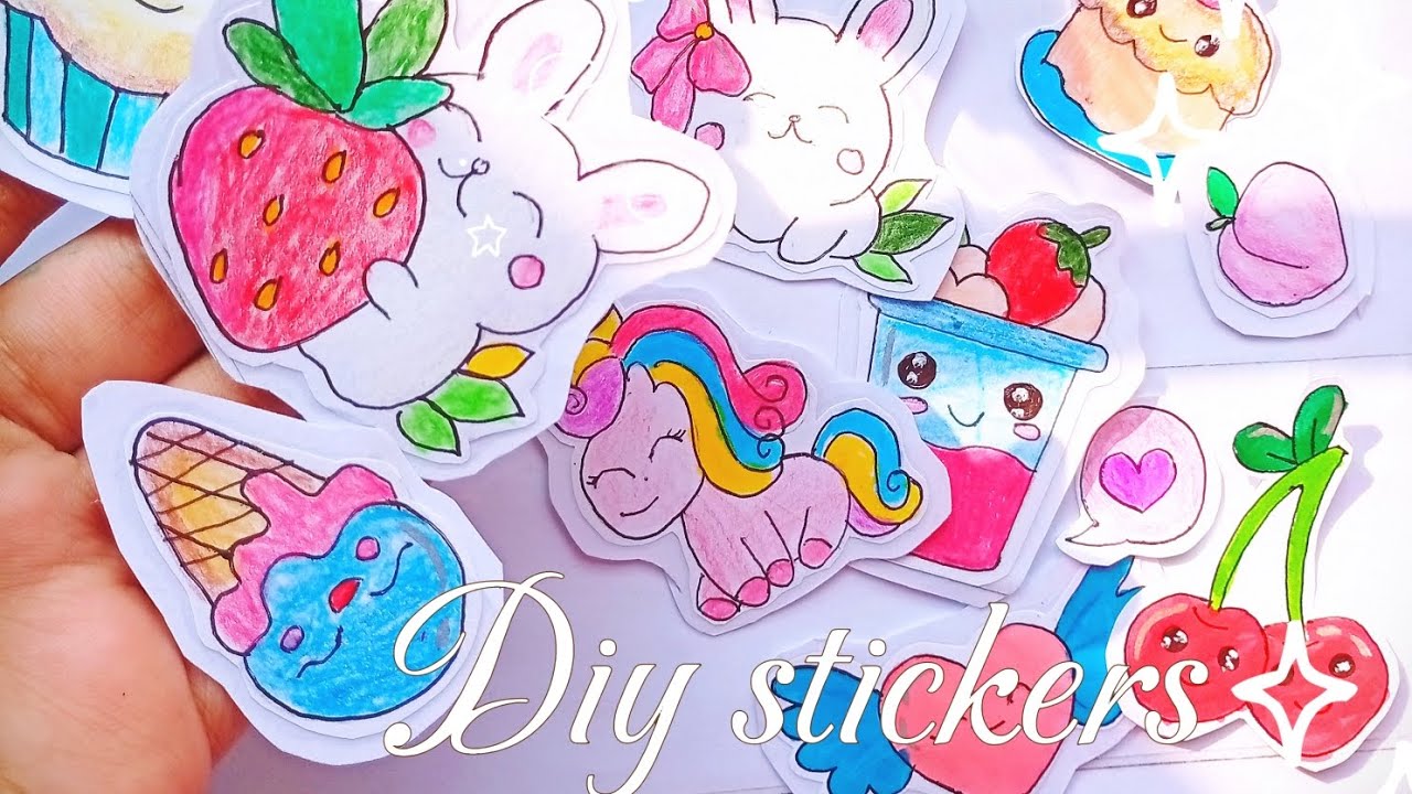 How to make stickers at home.very easy tricks for making stickers.#diy stickers #viral #