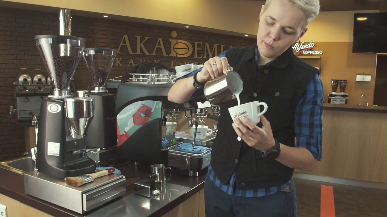 Latte art. Kozica / wilk.