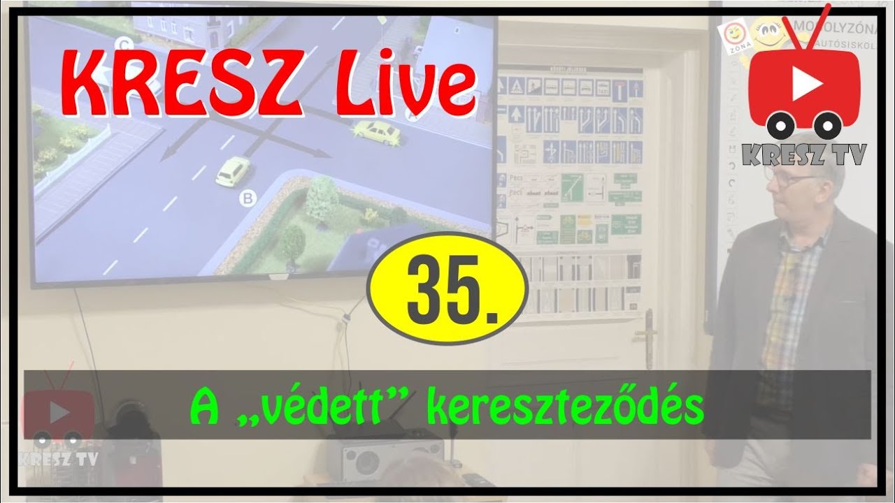 KRESZ tanfolyam Live - 35. - A 