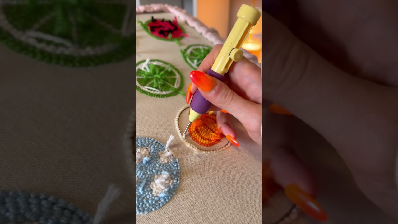 ourcheerycorner.com to grab a punch needle kit! #hobbies #punchneedle
