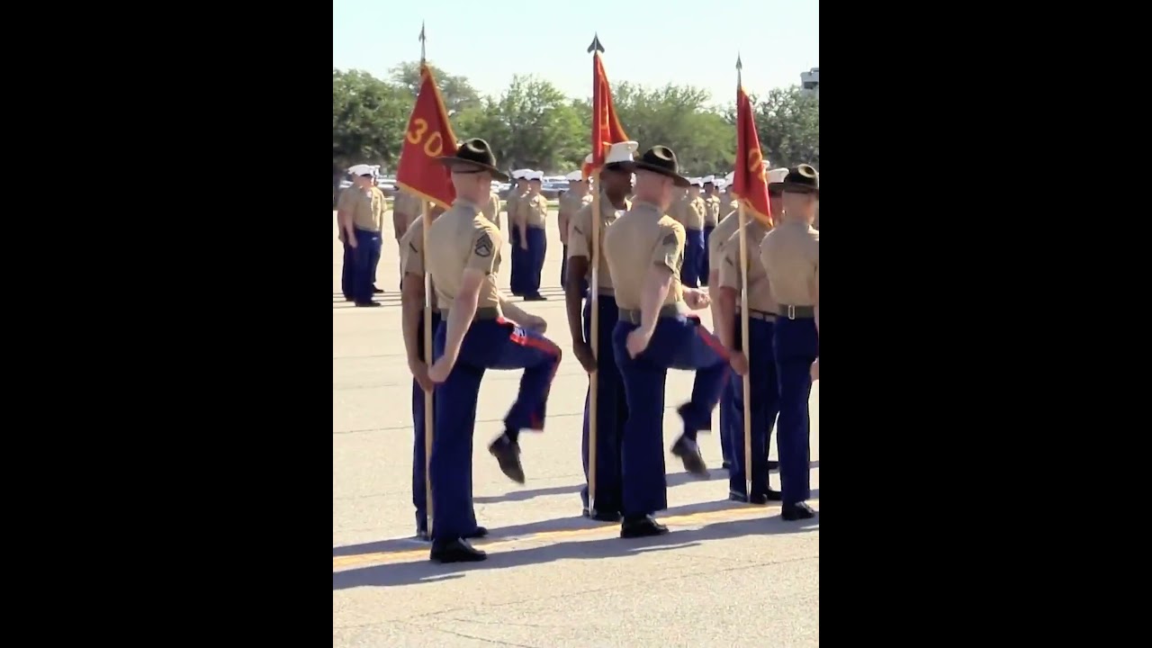 USMC GRADUATION - India Company Retires The Platoon Guidons