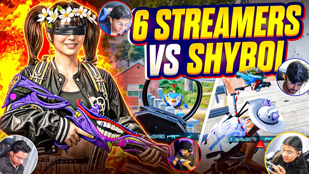 SHYBOI VS 6 STREAMERS 🔥 | Pro Streamers Got Scared 😱 | Pure 1v4 Clutches | BGMI