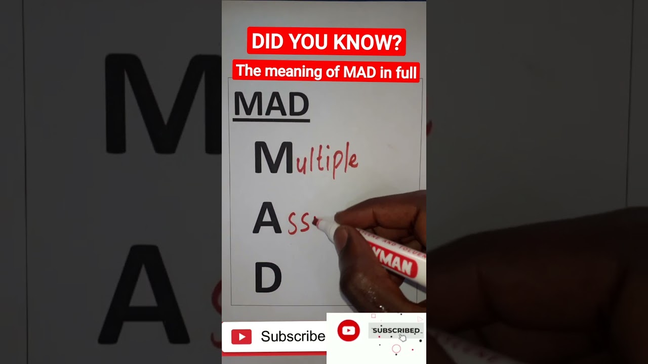 MAD: Did you know the meaning of MAD in full? Learn hidden meanings and some writing skills.