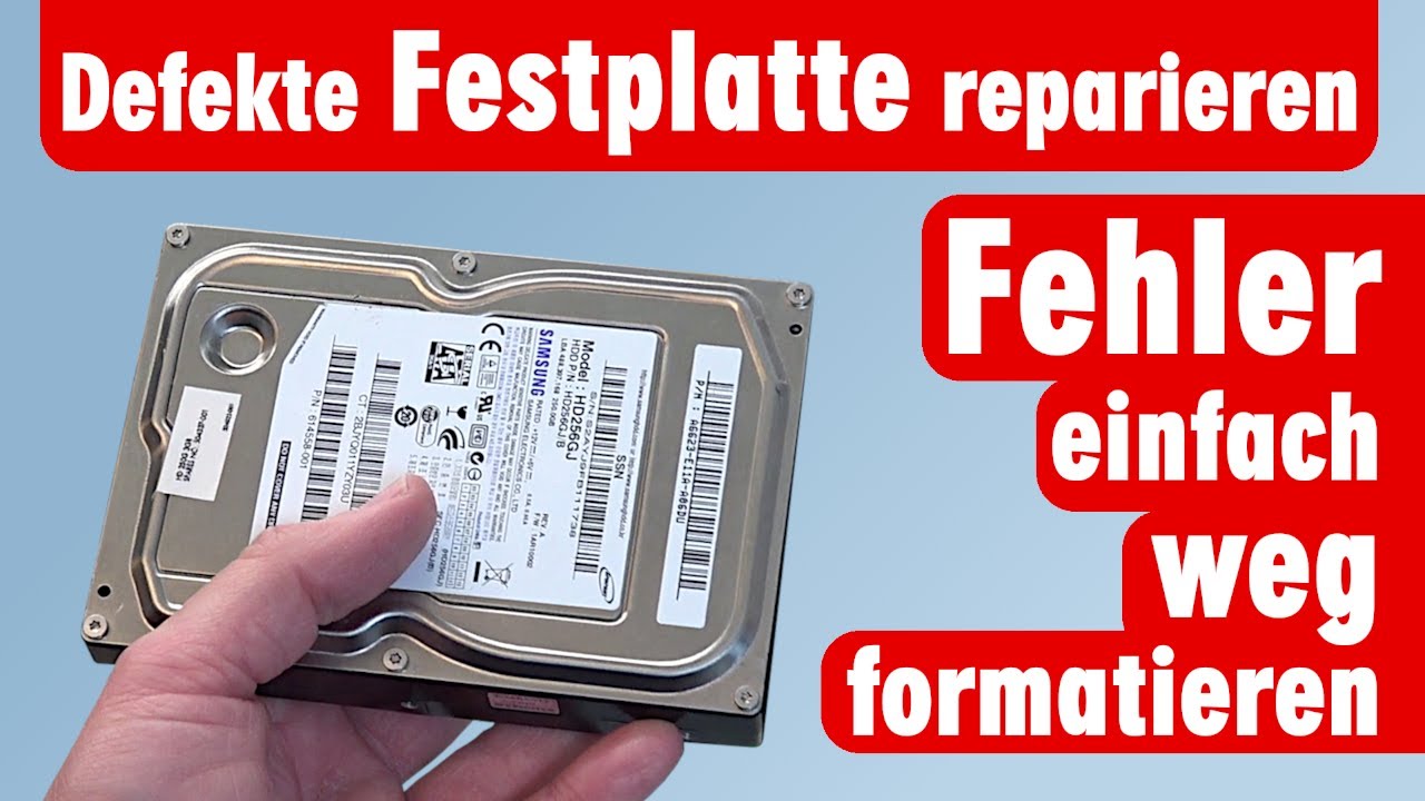 Festplatte reparieren - Defekte einfach wegformatieren - Low Level Format und Chkdsk mit Windows