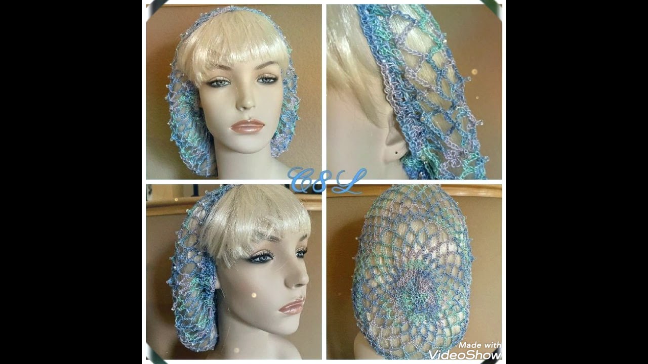 #بوندانة شعر#كروشي خرز #beaded snood