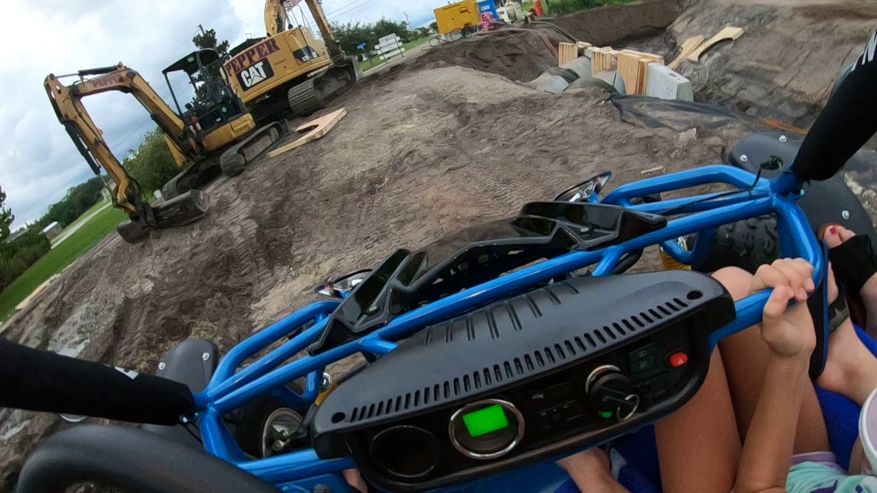 Riding around on our 200cc go kart(2)