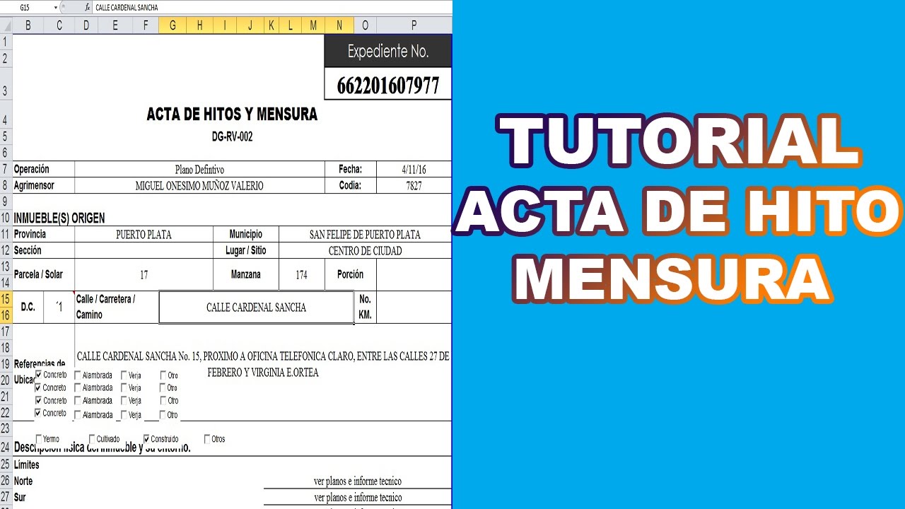 ACTA DE HITO - COMO HACER EL ACTA DE HITO DE MENSURA