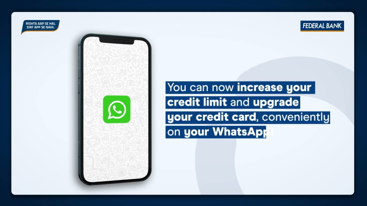 Effortless Banking with Federal Bank on WhatsApp!