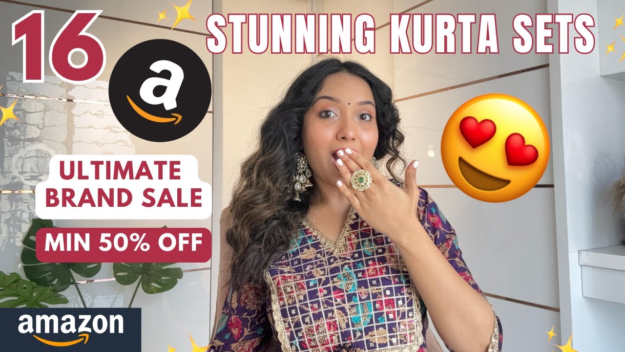 16 STUNNING Amazon Anarkali Kurta Sets Try On Haul 😍 | Min 50% off ❤️ | Isha Vinod Jain