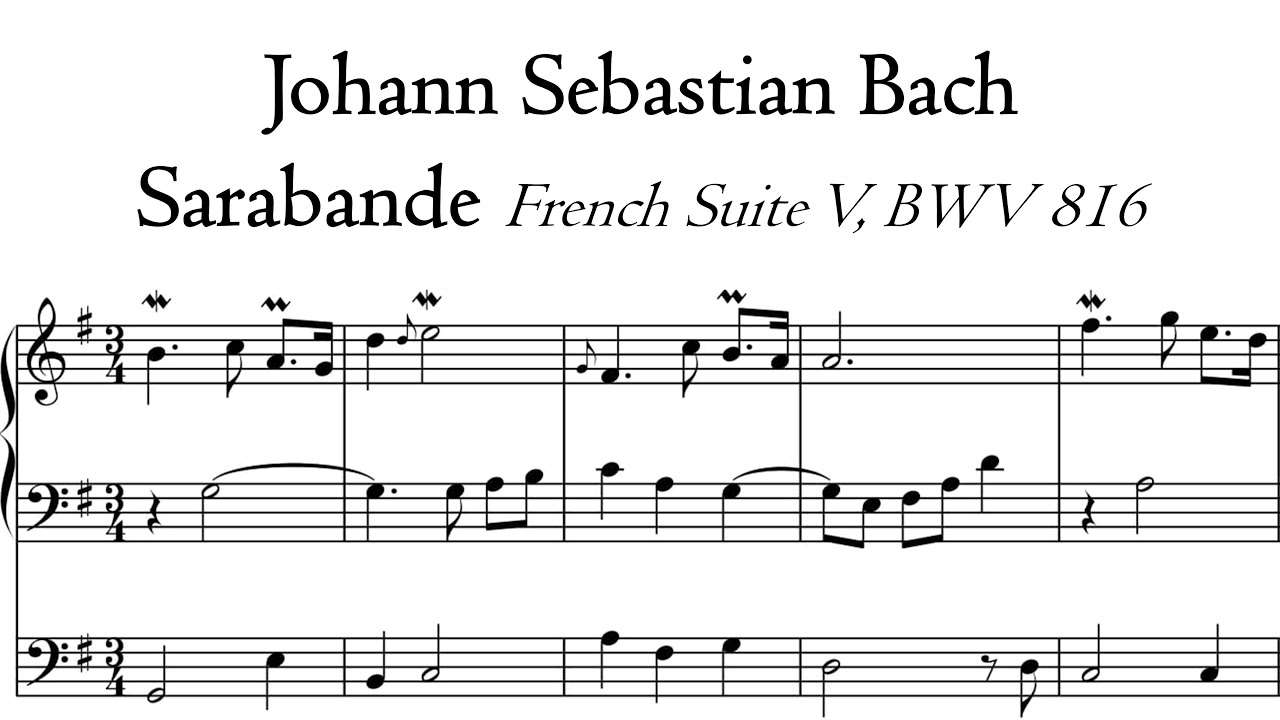 Bach - Sarabande (French Suite 5, BWV 816), organ transcription - Poblet, Hauptwerk