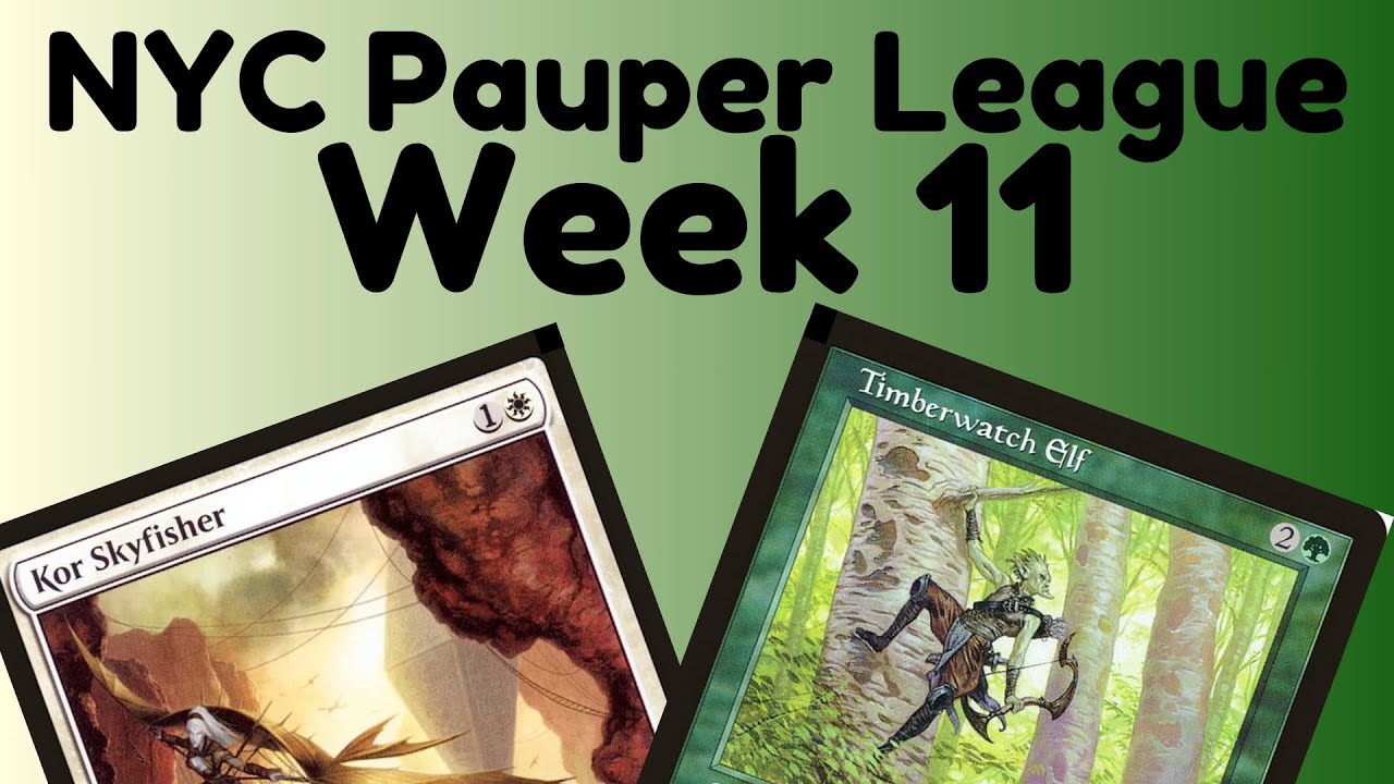 White Weenie vs. Elves | NYC Pauper League Week 11 | MTG Gameplay