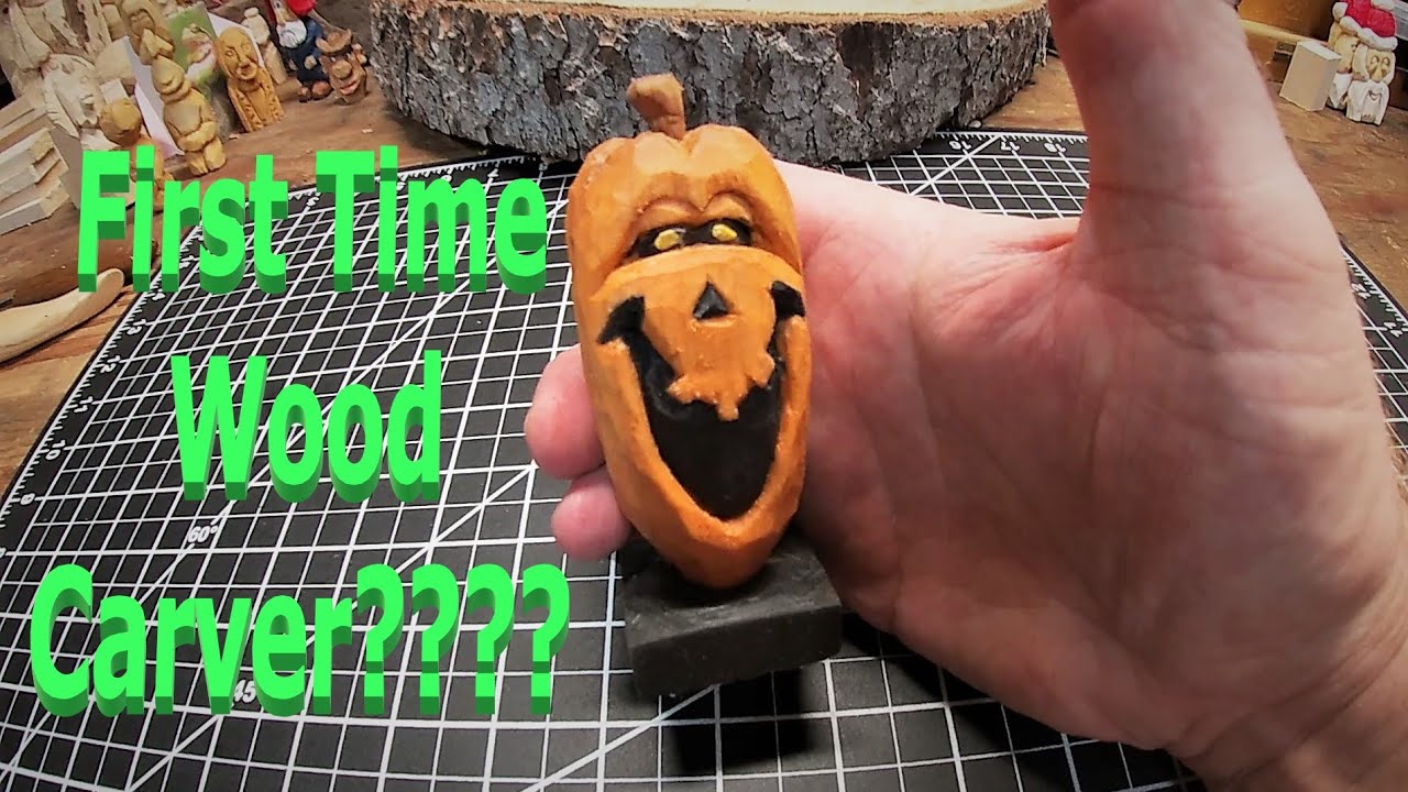 Jack O Lantern - Wood Carving - Easy Beginner Carve