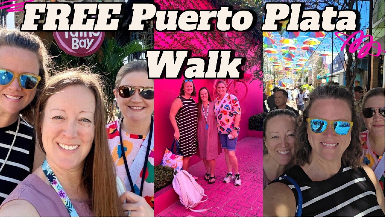 FREE Walking Tour from Taino Bay Port to Umbrella Street & Pink Street | Puerto Plata, DR