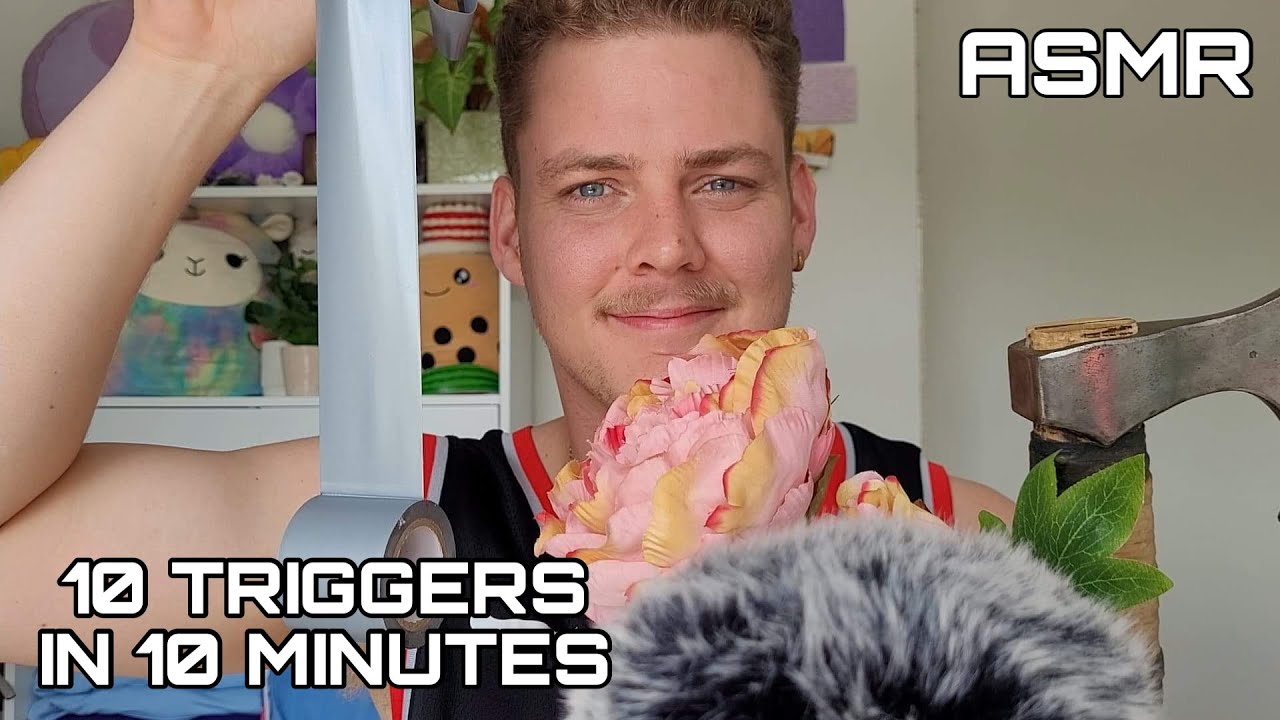 ASMR | 10 triggers in 10 minutes for 10k subscribers