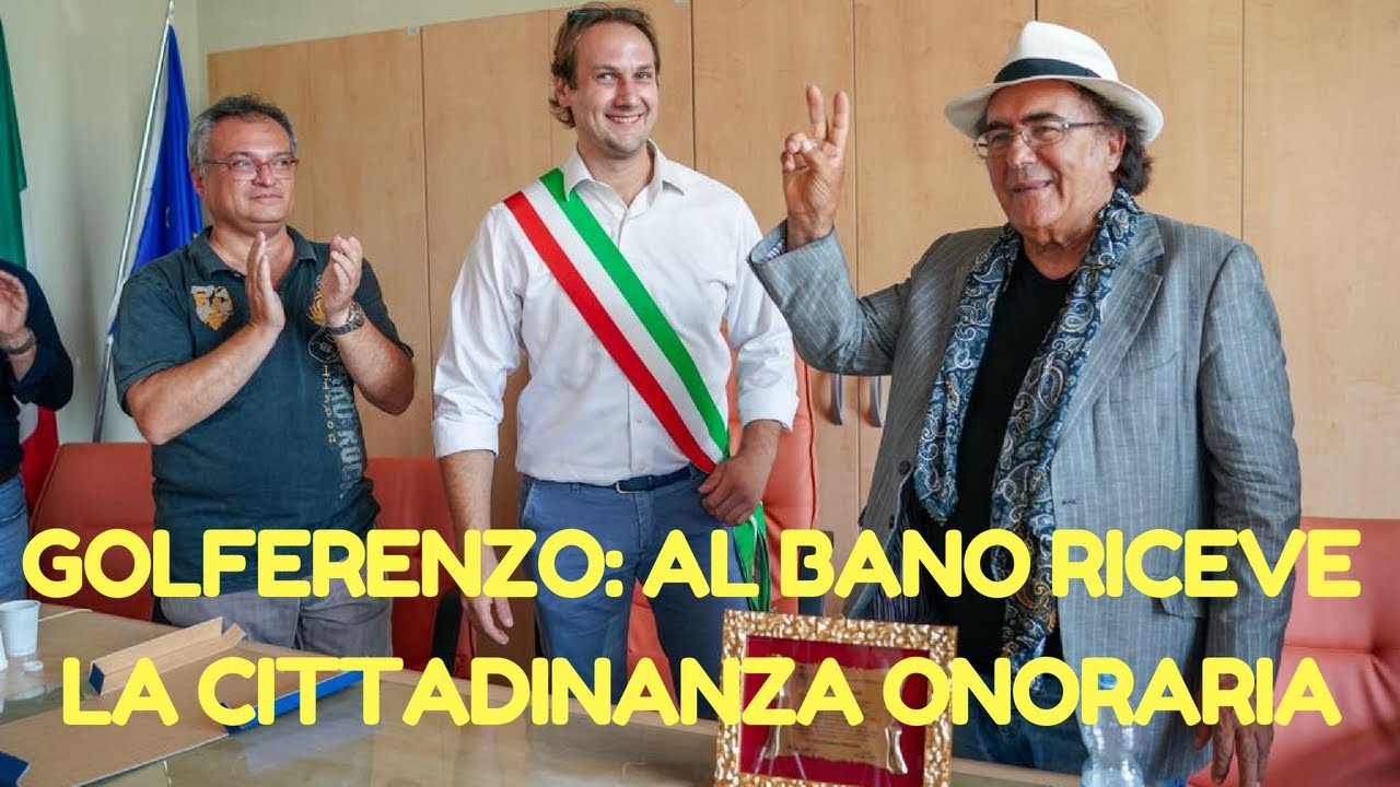 AL BANO CARRISI RICEVE A GOLFERENZO, IN OLTREPO' PAVESE, LA CITTADINANZA ONORARIA