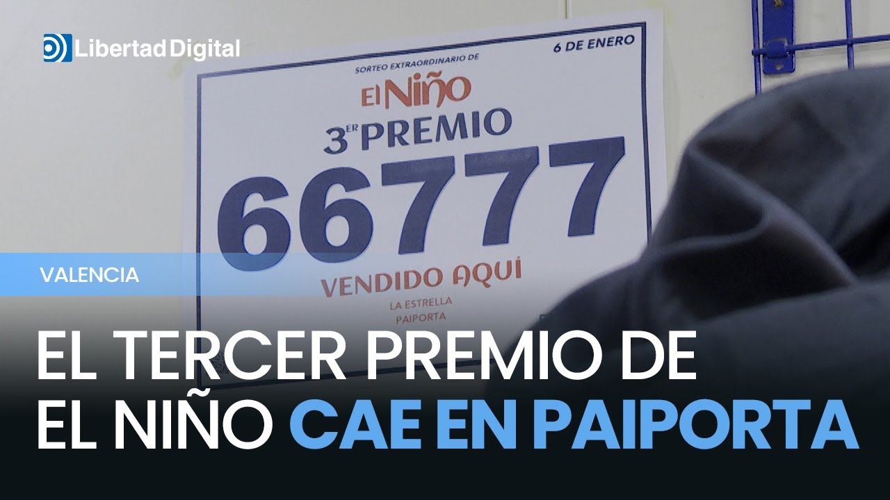El tercer premio de El Niño cae en Paiporta
