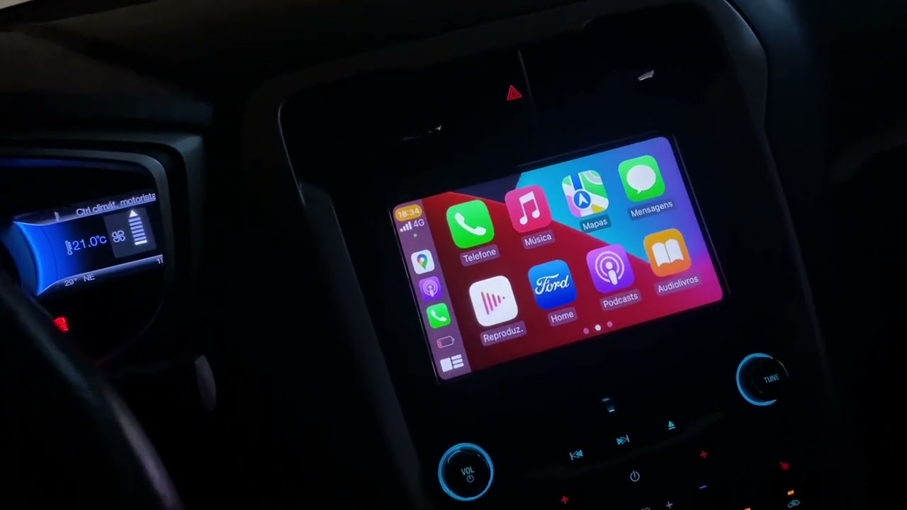 CarPlay e Android Auto na Ford Sync 2 - Fusion, Focus, Ranger e Edge (VISKOO Module)