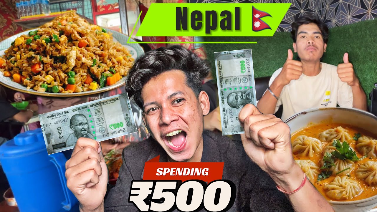 ₹500 Street Food Eating Challenge in Nepal 🇳🇵