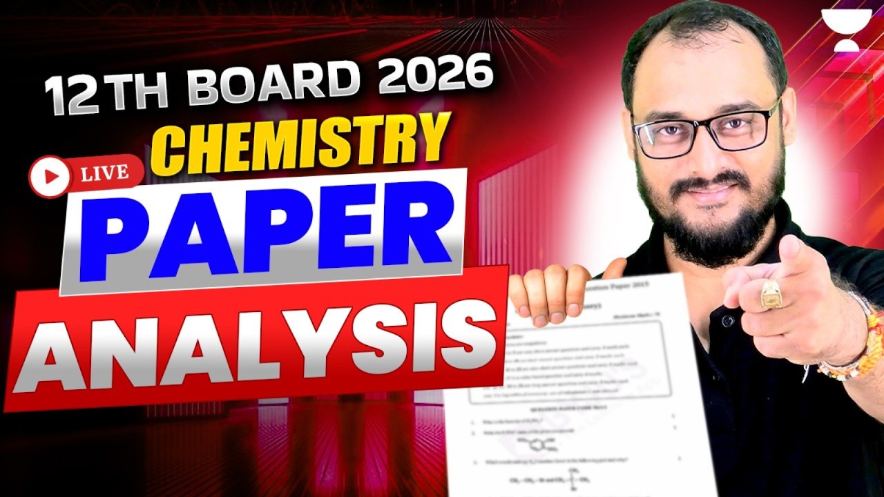 Class 12 Chemistry Exam Review 2026🔥 | Paper Analysis & Difficulty Level