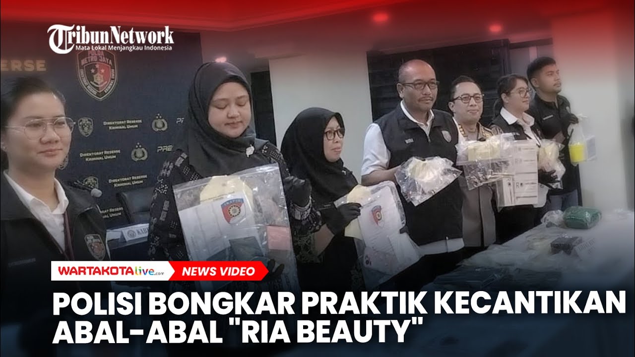 Polisi Bongkar Praktik Klinik Kecantikan Abal-Abal 'Ria Beauty'