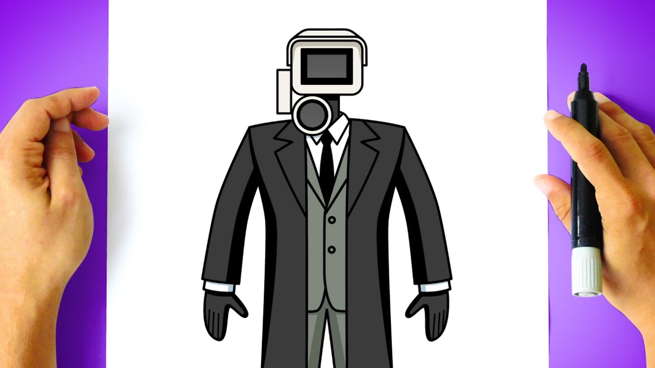 Como DESENHAR o CAMERAMAN - Como DIBUJAR a CAMERAMAN - Skibidi Toilet