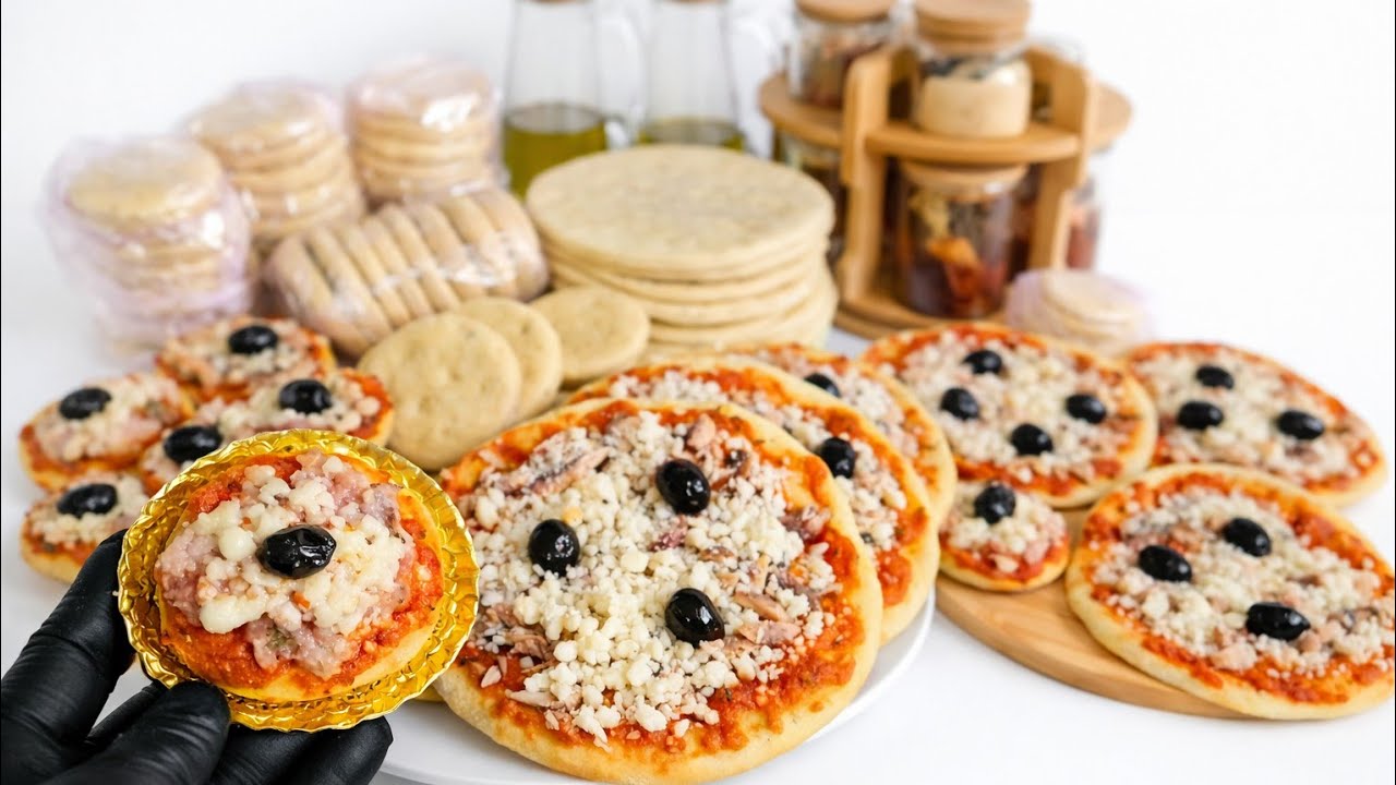 🍕 بيتزا منزلية بعجينة قطنية ناجحة 100% | بيتزات فردية سهلة واقتصادية وصفة مربحة للمشاريع المنزلية 💰💰