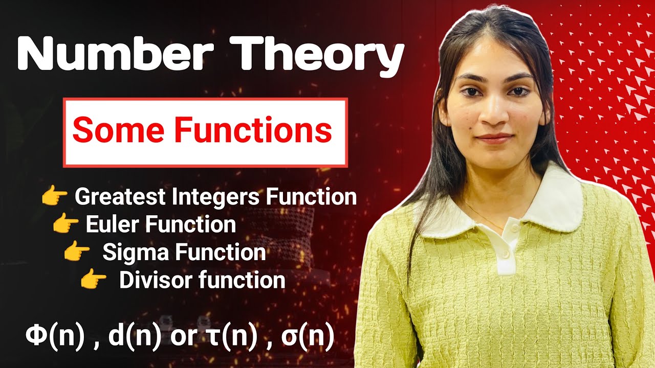 Some Functions of Number Theory | How to Find Φ(n), d(n) or τ(n), σ(n) and μ(n) | By Romika Bhargav