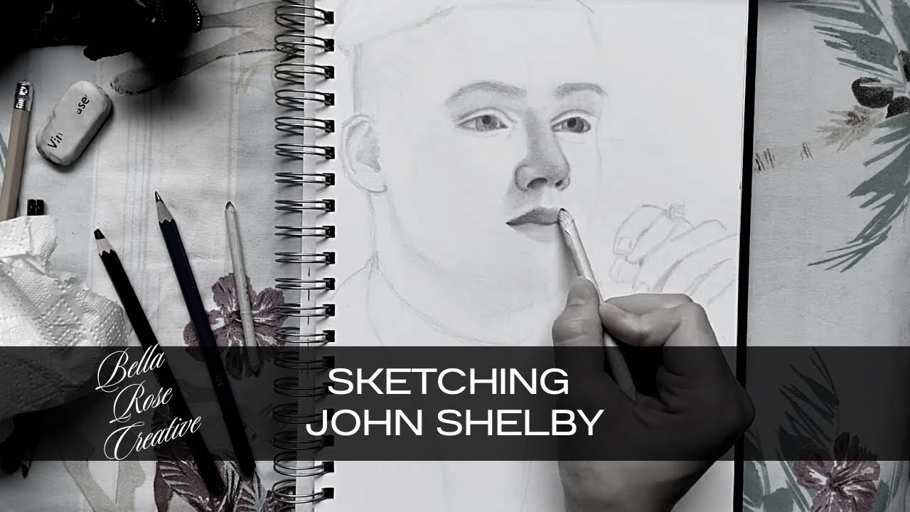 Sketching &ldquo;John Shelby&rdquo; | Realistic sketch | Easy drawing | Bella Rose Creative🥀|