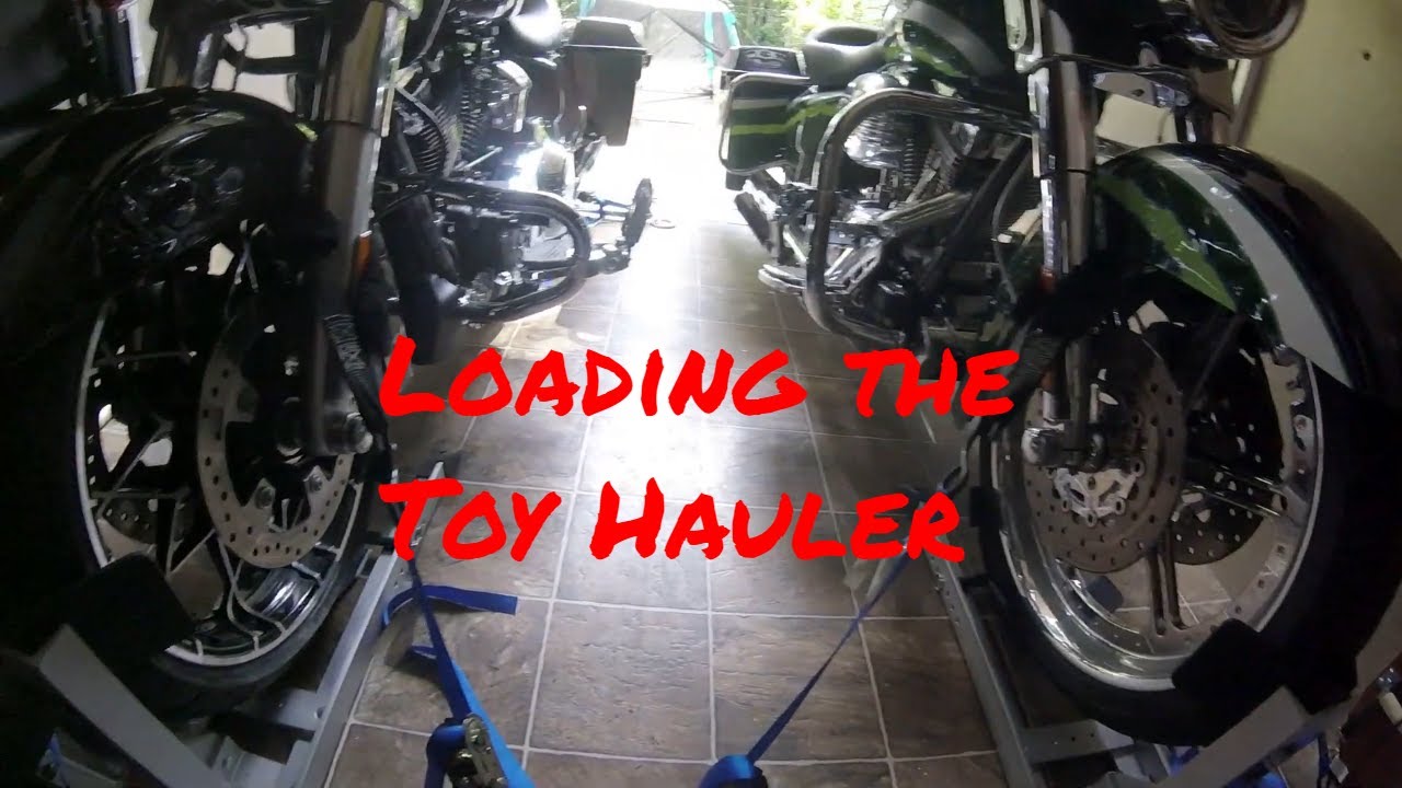 Loading the Toy Hauler
