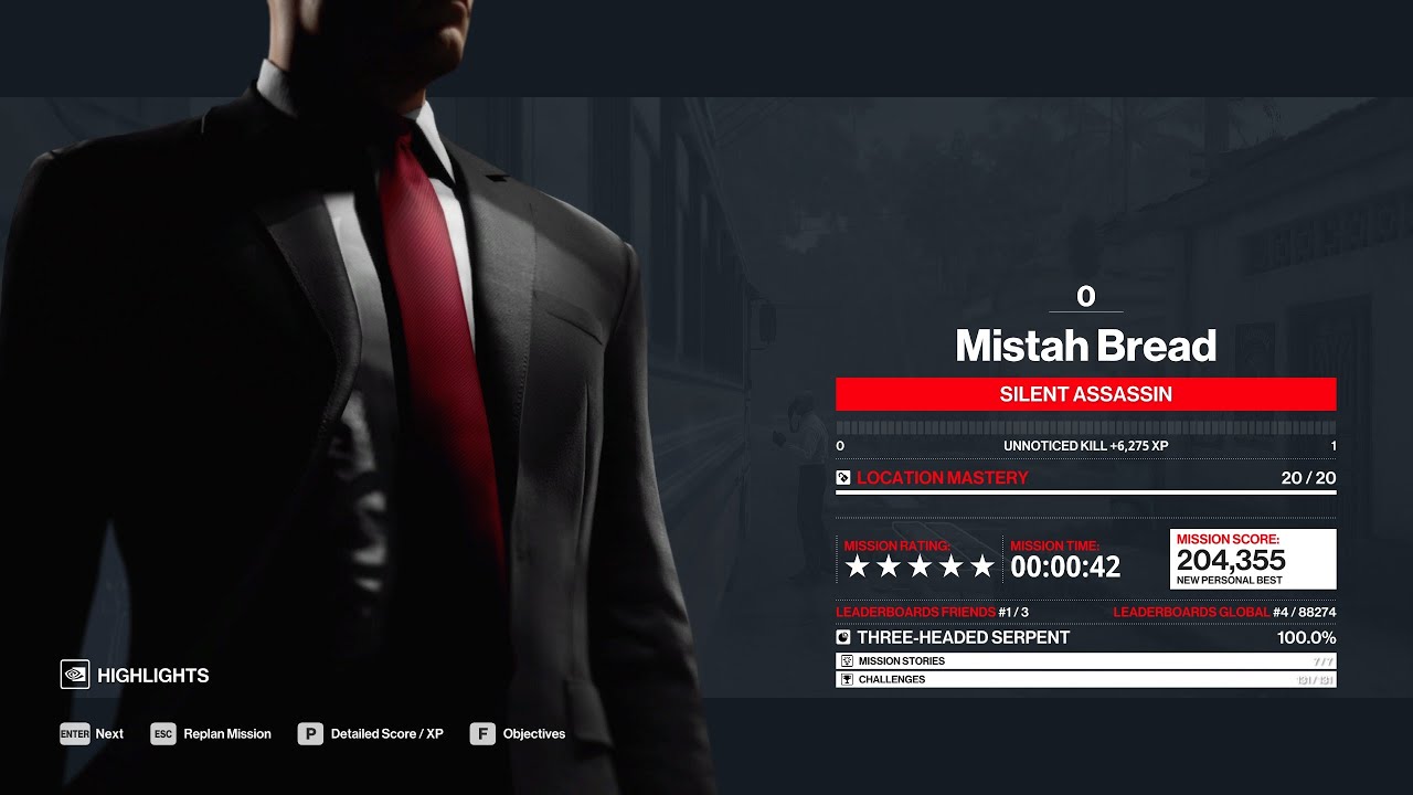 Hitman WoA - Three-Headed Serpent (Santa Fortuna) in 42s SA/SO Speedrun