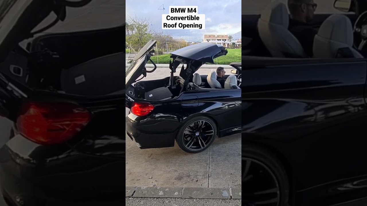BMW M4 Convertible Roof Opening #shorts #bmwm4