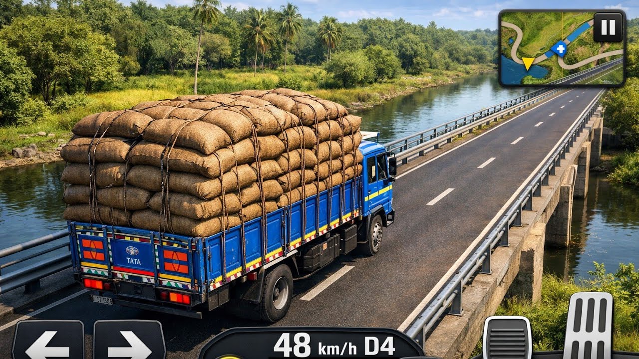असली जैसी इंडियन ट्रक ड्राइविंग 🚚 | Heavy Cargo Transport Game
