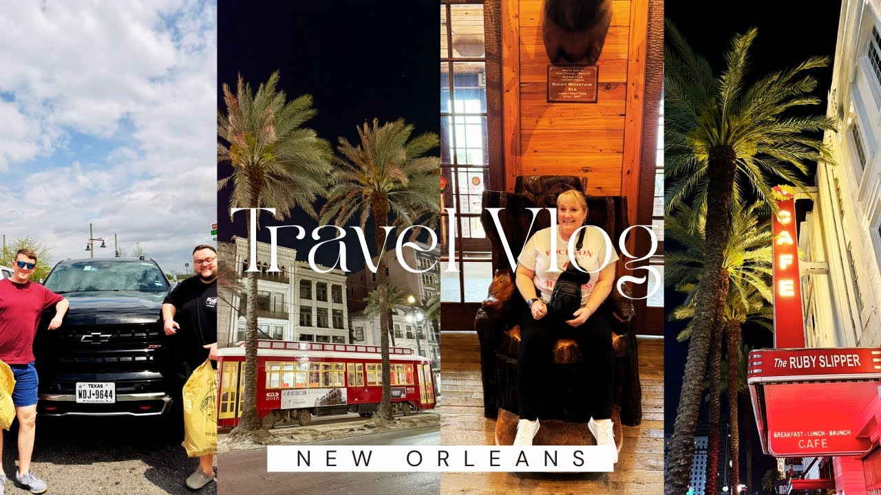 NEW ORLEANS TRAVEL DAY | NOLA Canal Street Apartment Tour, Cheesecake Factory, HUGE Bass Pro Shop