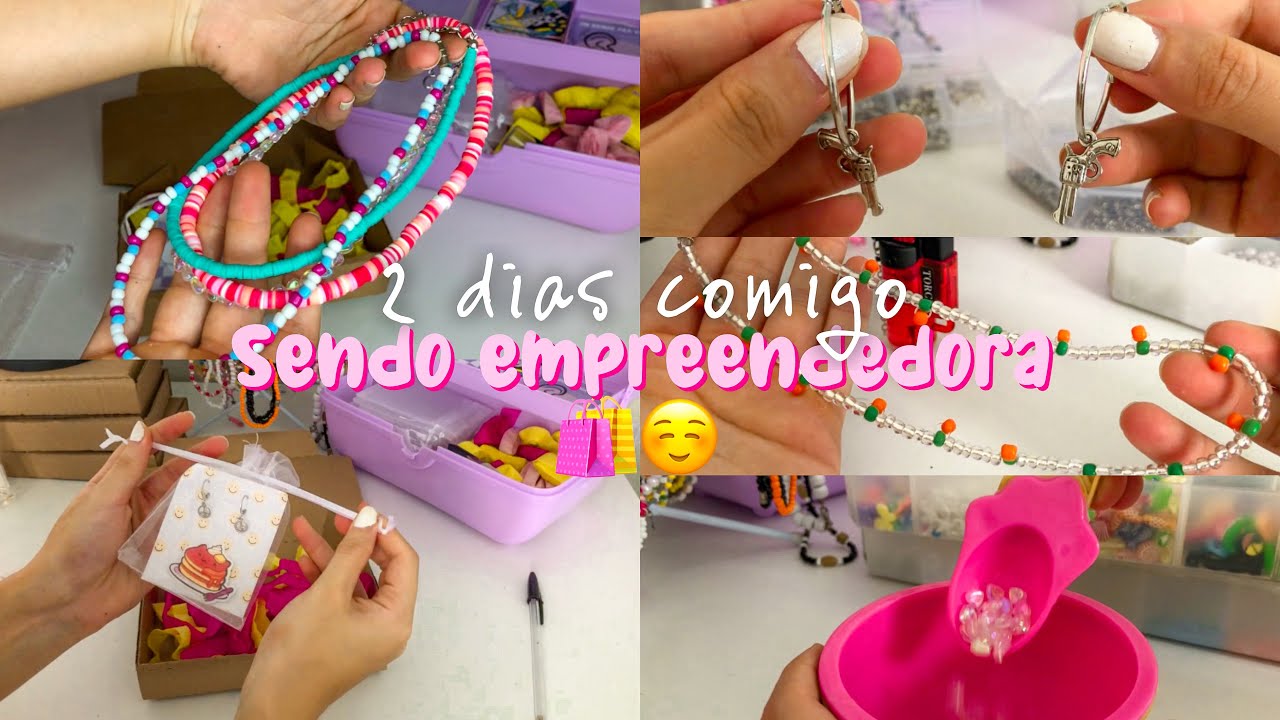 2 DIAS COMIGO | Fazendo miçangas, embalando pedidos da Shopee e dicas 💝