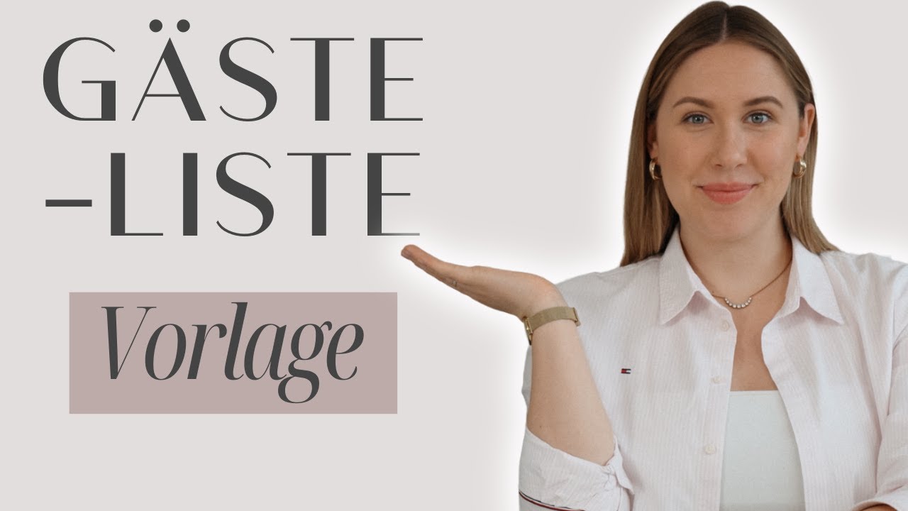 Gästeliste: Ich zeige euch meine Vorlage als Hochzeitsplanerin | Carina Maikranz