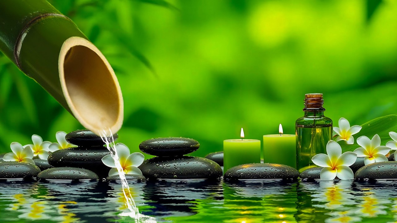Soothing Piano Music With Water Sounds 🌿 Release Stress, Anxiety & Depression | Deep Sleep Music