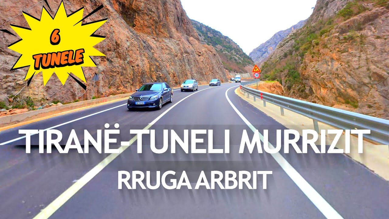 TIRANE 🚘 TUNELI MURRIZIT 🚖 6 TUNELE 🚇 RRUGA PANORAMIKE E ARBRIT MES MALEVE DHE LUGINAVE [4K HDR]