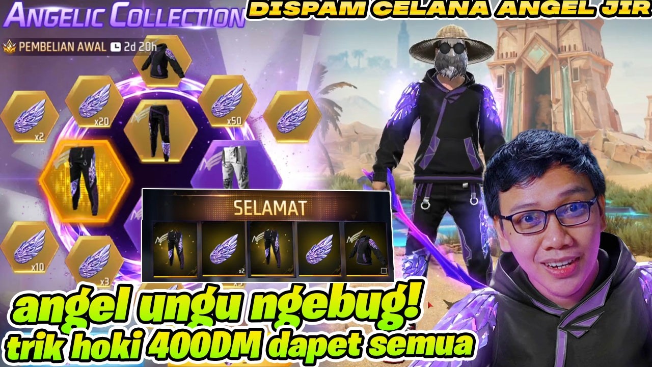 TRIK MURAH BORONG ANGEL UNGU! DAPET SEMUA CUMA MODAL 400DM BURUAN COBAIN! REVIEW CELANA ANGEL UNGU!
