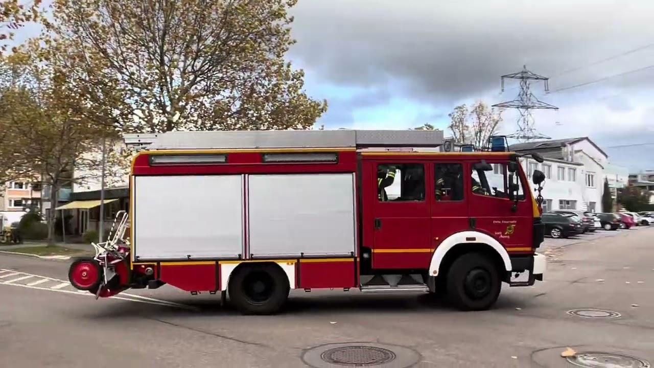Großbrand bei Edeka in Asperg | Großübung für Feuerwehren und dem DRK Asperg 
