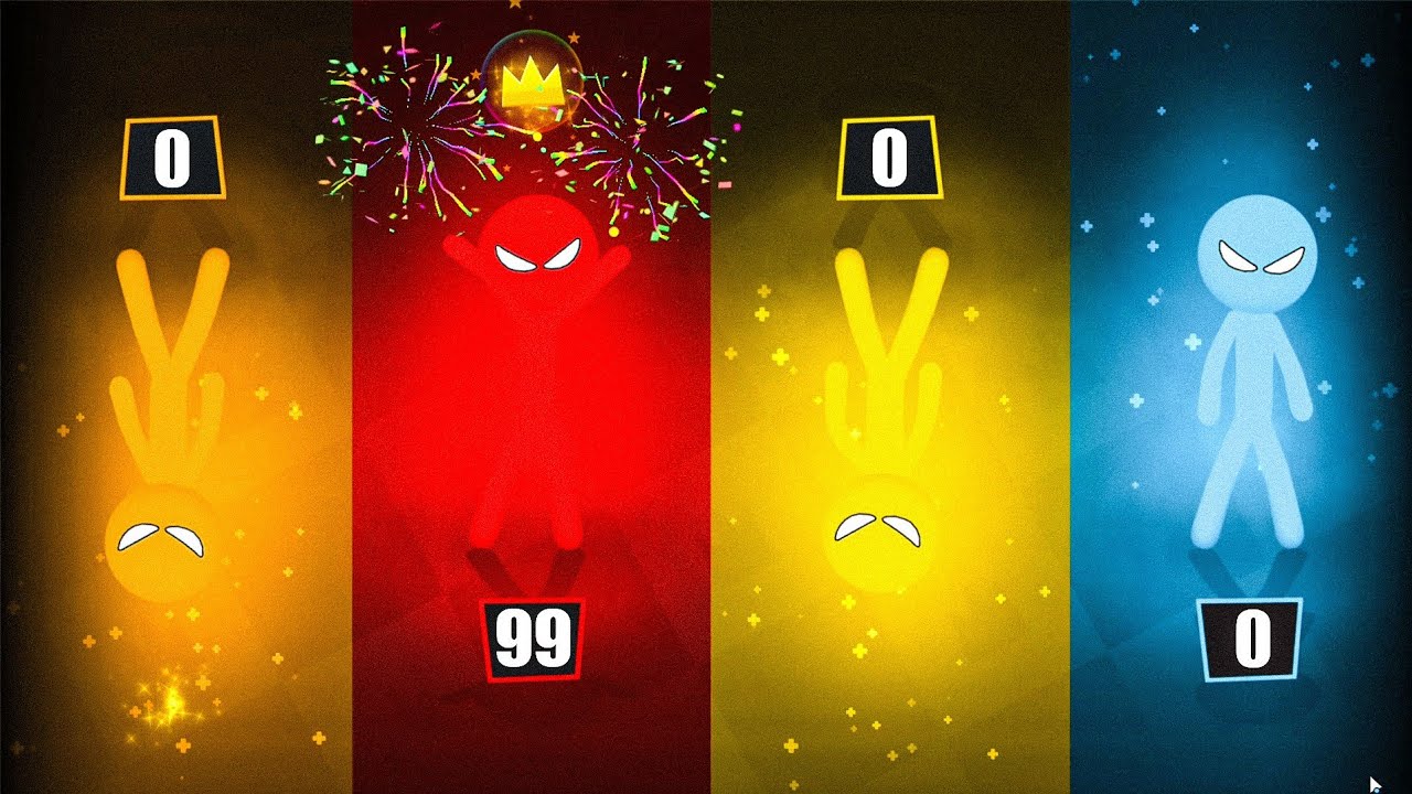 1234 Stickman Player Tournament - Minigames - Stickman Games