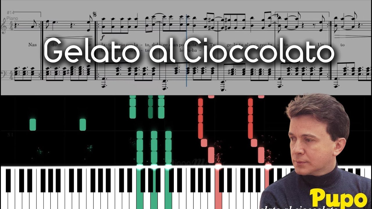 Pupo - GELATO AL CIOCCOLATO | FREE PIANO SHEETS