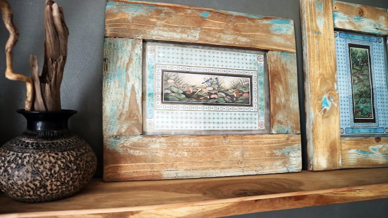 How to make a pallet wood frame