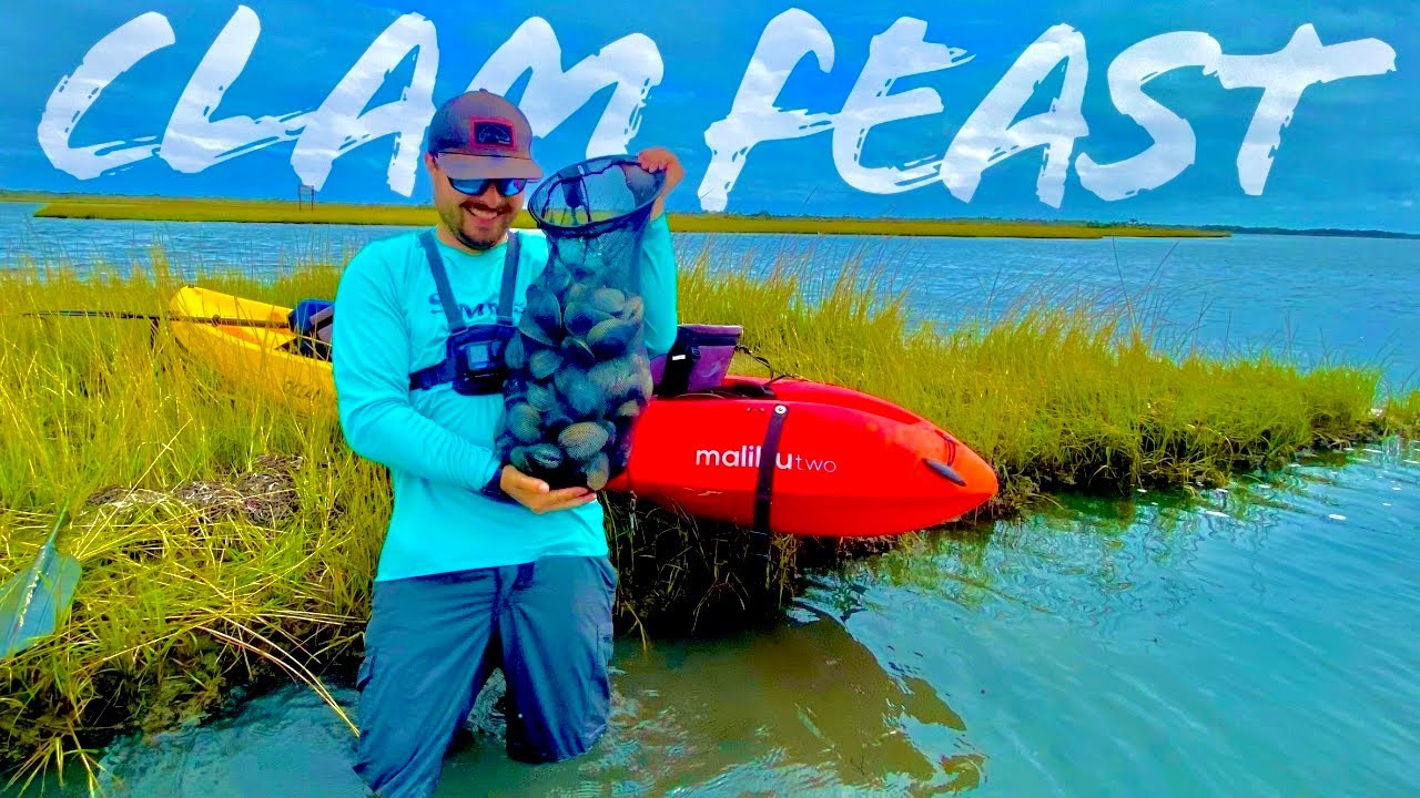 Forage and Cook: Kayaking to THIS Island for a Clam FEAST!!