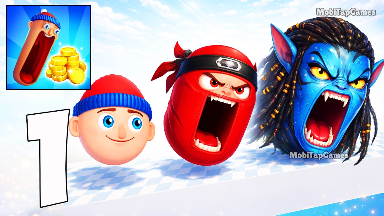 Hopping Heads Scream & Shout – Noisy Jump Gameplay Walkthrough (iOS, Android)