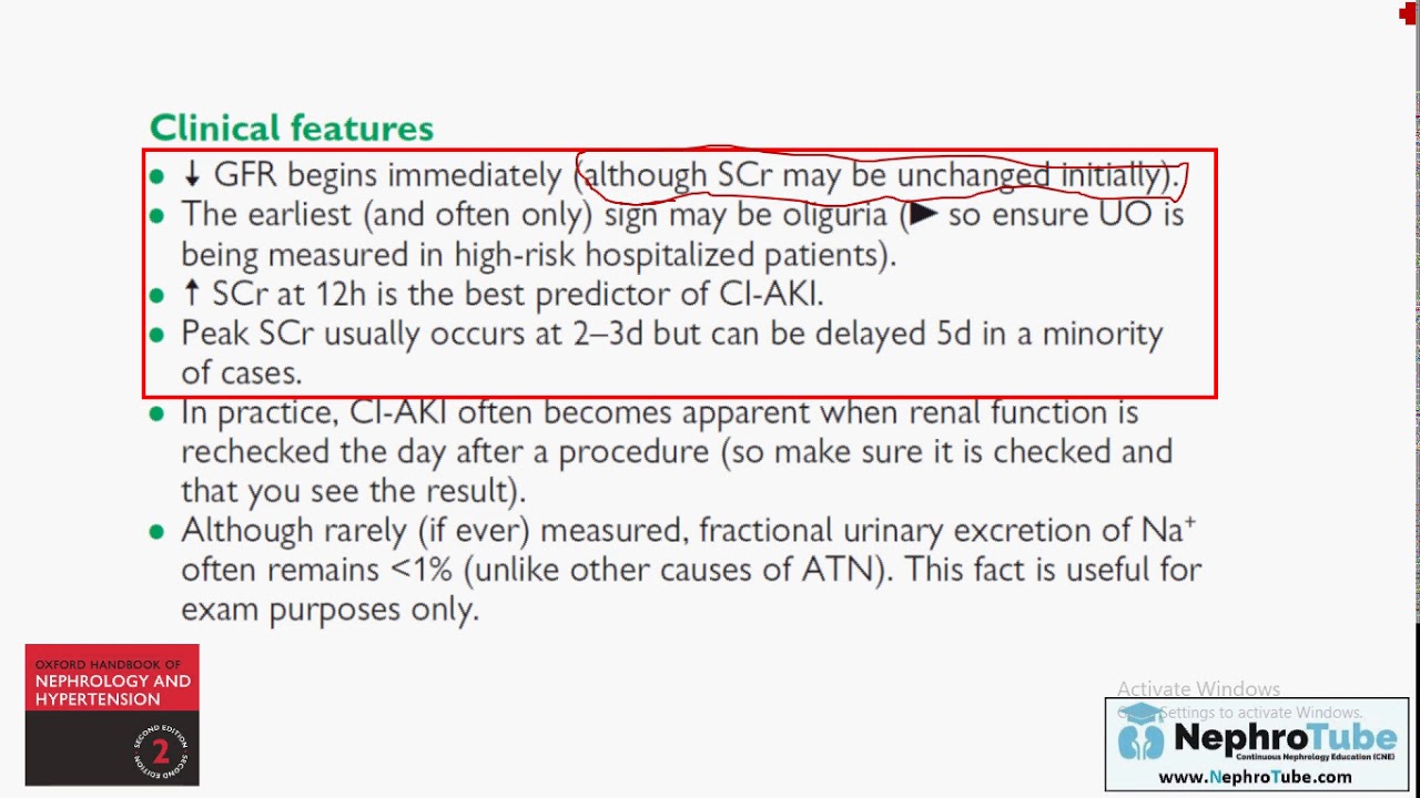 Contrast Induced Nephropathy (English Language) - Dr. Gawad
