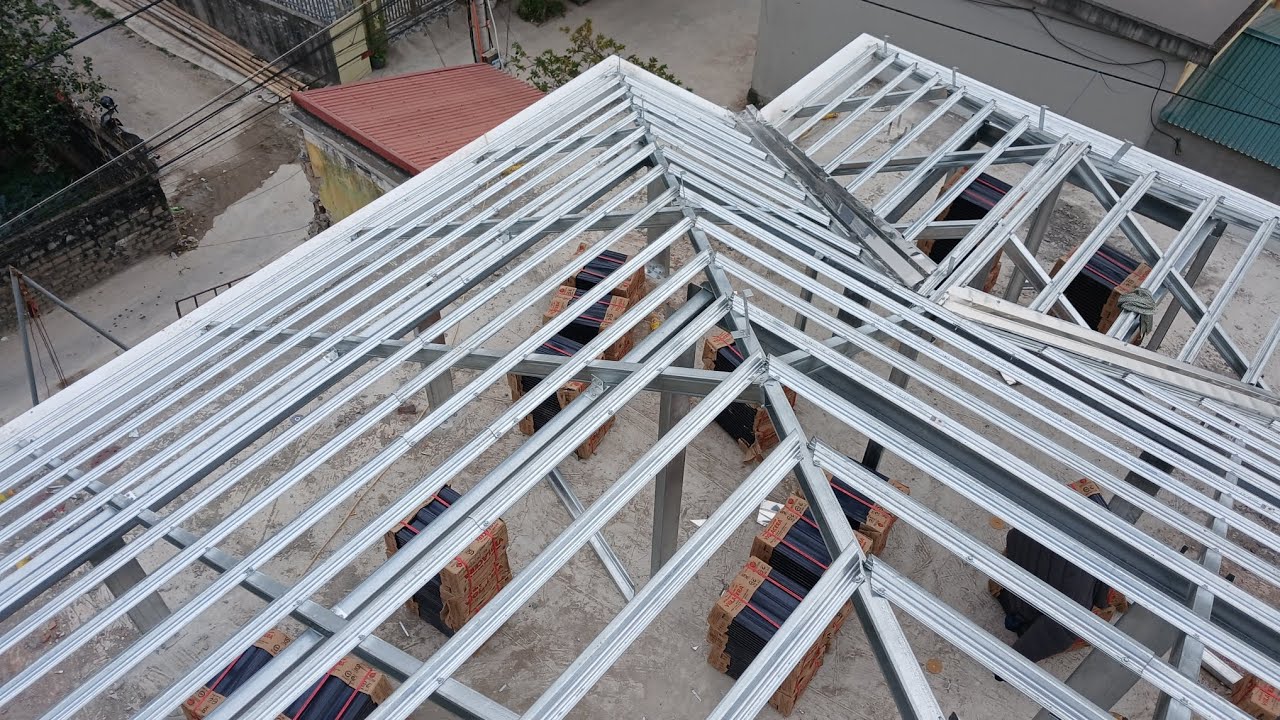 khung kèo thép nhẹ cho mái ngói 0975415350@maingoivanchien7779 