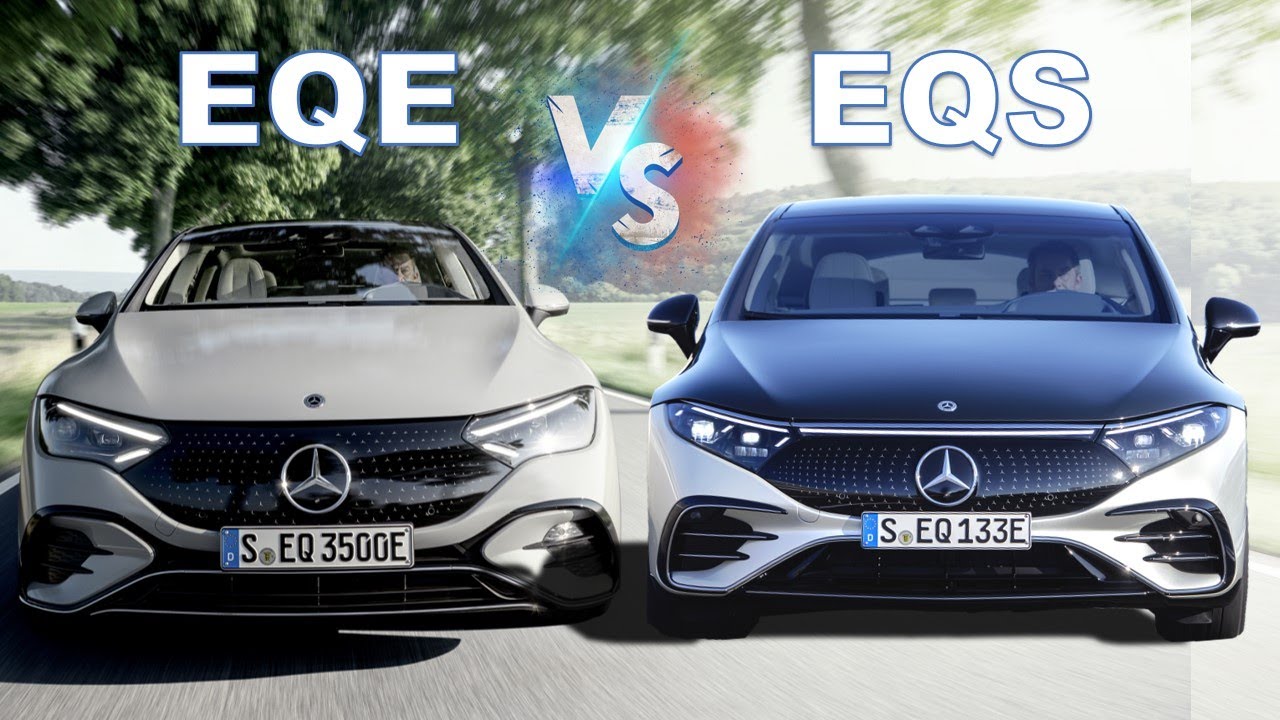 Mercedes-Benz EQE vs EQS | See the differences 👀 | Driving, Dimensions, Exterior and interior